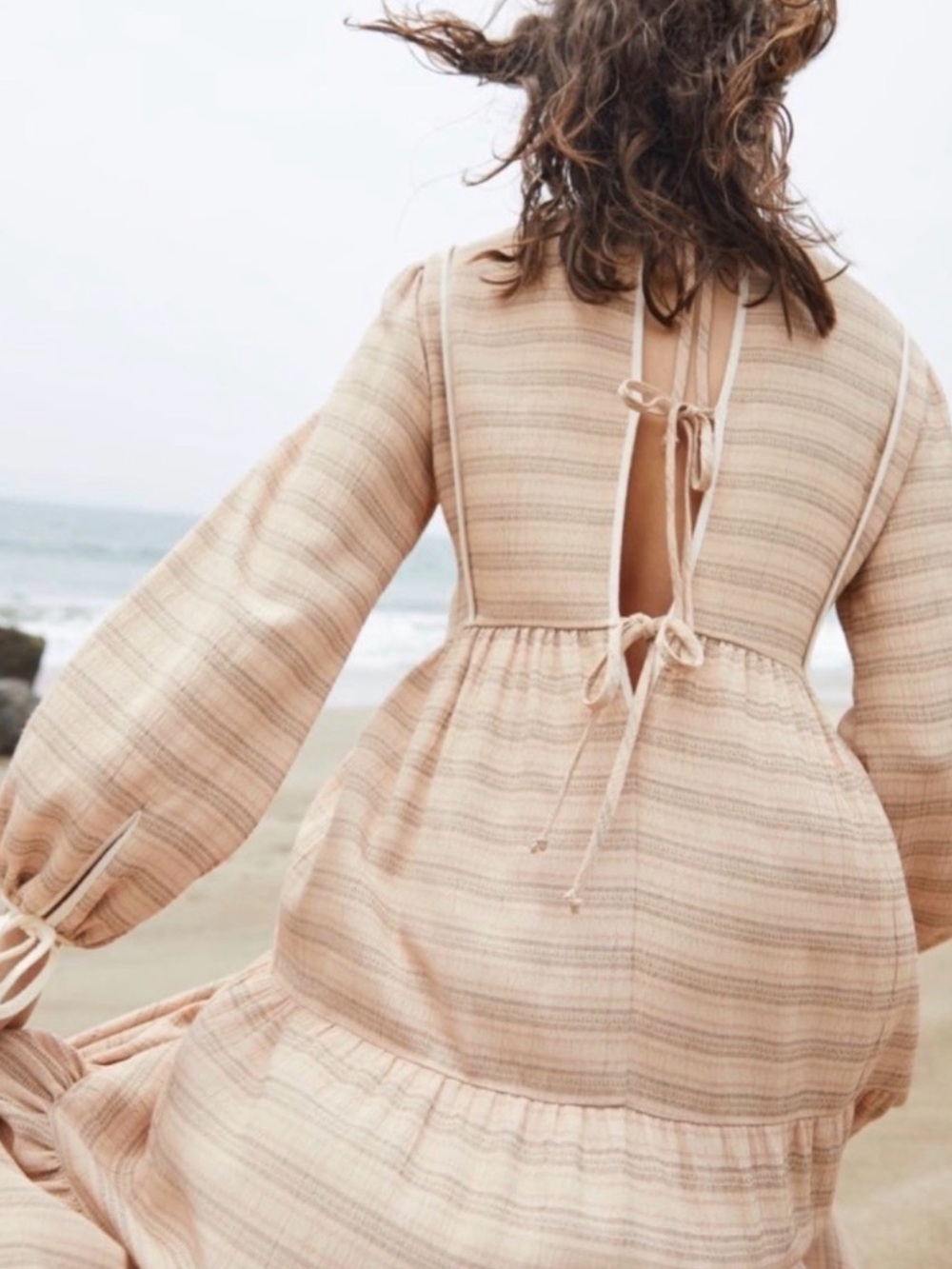 Madewell x Christy Dawn Tallulah Tie-Back Midi Dress